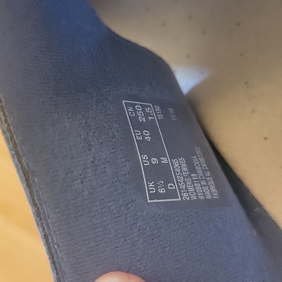 Clark's Lafley Joy Leather Cork Wedge Size 9 - Picture 5 of 9